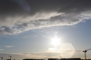 cloud sun cloudy sky sunny day rain