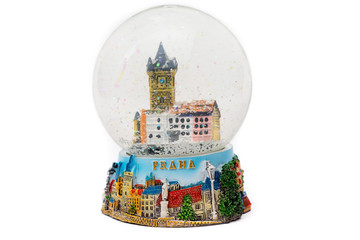 Souvenir glass Christmas ball - Prague
