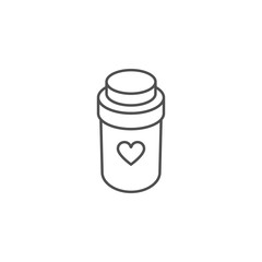Pills Bottle Vector Icon