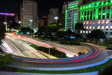 23 de maio Avenue in Sao Paulo, Brazil at Night - Sao Paulo Lights