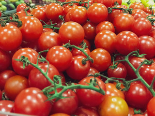 Tomato cherry at the grocery store