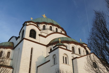 Fototapeta na wymiar Sava Kathedrale in Belgrad