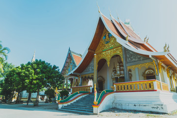 Naklejka premium A temple, Savannakhet, Laos