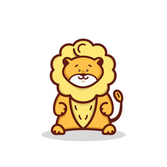 Cartoon little lion