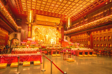 A buddhist temple in Singapore.