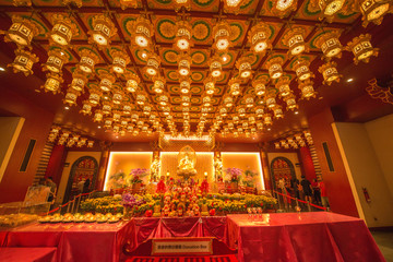 Fototapeta na wymiar A buddhist temple in Singapore