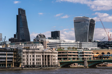 London skyline and the Thames