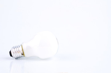 bulb over white background for creative ideas concept