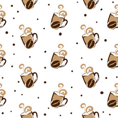 coffee pattern background graphic