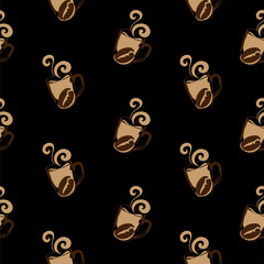 coffee pattern background graphic