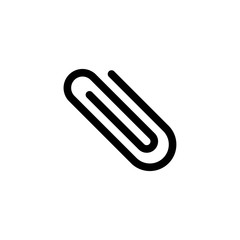 Obraz premium Clip paper vector icon/paper concept stroke symbol design Thin graphic elements vector illustration