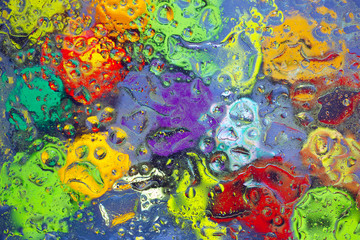 Fototapeta na wymiar Multicolor abstract texture. Conceptual colorful background. Selective focus