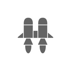 Fototapeta premium Fly, jetpack, space icon. Element of simple transport icon. Premium quality graphic design icon. Signs and symbols collection icon for websites
