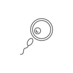 Artificial insemination, sperm icon. Element of artificial insemination icon. Thin line icon for website design and development, app development. Premium icon