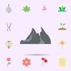 Mountain ranges colored icon. Universal set of nature for website design and development, app development