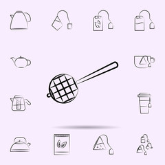 Tea, strainer icon. Universal set of tea for website design and development, app development