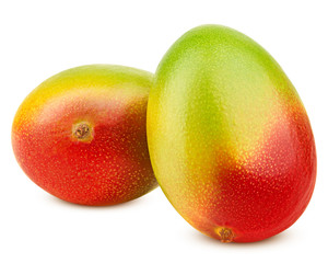 mango isolated on white background, clipping path, full depth of field