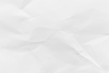 White crumpled recycled paper texture background for business communication and education concept design.