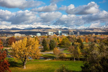 Fall colors on the Boise skyline