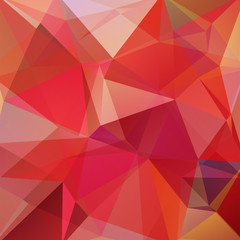 Obraz premium Background of red, orange geometric shapes. Mosaic pattern. Vector EPS 10. Vector illustration