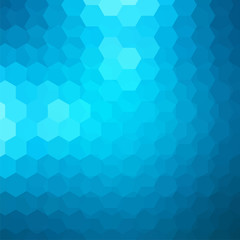 Abstract hexagons vector background. Blue geometric vector illustration. Creative design template.