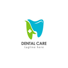 Dental Care Logo Vector Template Design Illustration