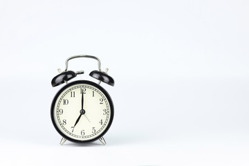 alarm clock isolated and white background
