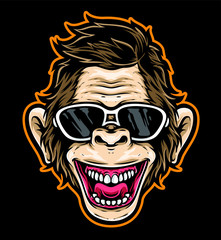 cartoon ape vector