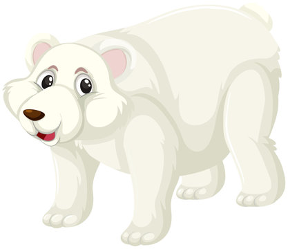 A polar bear character