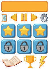 Set of game icon