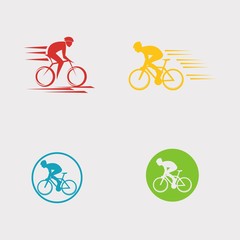 Fototapeta premium WZÓR LOGO ROWERÓW