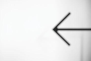 Blurred Arrow Sign Background.