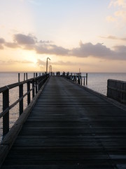 Fototapeta premium molo na wyspie wodnej