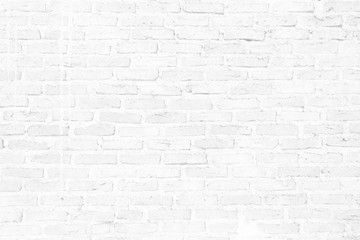 White Cool Brick Wall Texture Background.