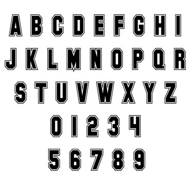 Printable Jersey Letters: Free Alphabet Font & Letter Templates