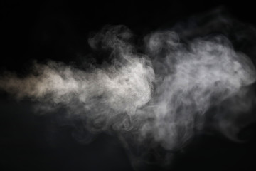 image of smoke with black background