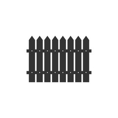 Fence icon isolated. Flat design. Vector Illustration