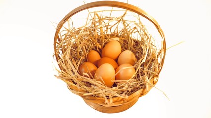 eggs in basket 