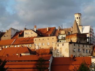BYSTRZYCA KŁODZKA,DOLNY ŚLĄSK,POLSKA-Panorama Starego Miasta