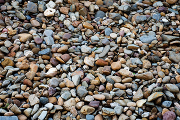 River rocks, various colors, background images