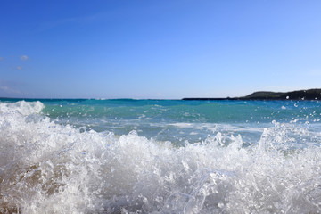 沖縄の青い海