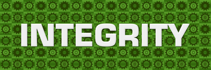 Integrity Green Gears Square Texture 