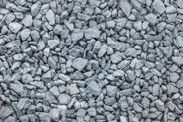 Detailed of grey gravel for construction