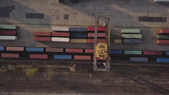 Train container terminal cargo