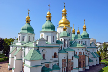 Fototapeta na wymiar Saint Sophia's Cathedral in Kyiv, Ukraine