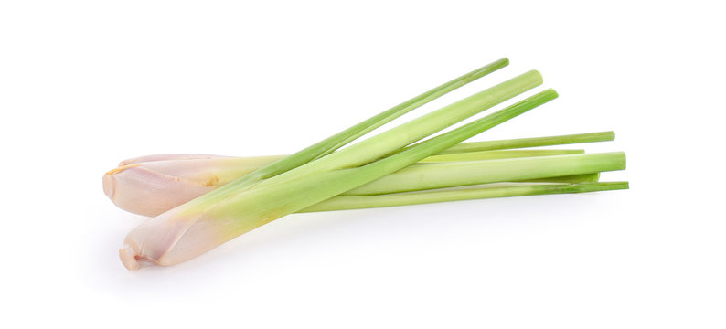 Lemon Grass On White Background.