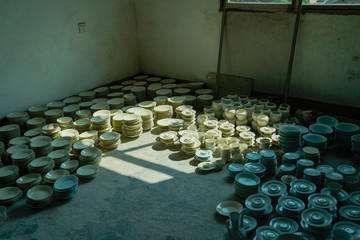 Has not been fired ceramic products