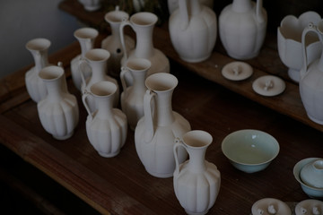 Has not been fired ceramic products