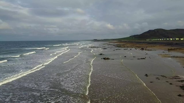 Drone flight over Tywyn Beach