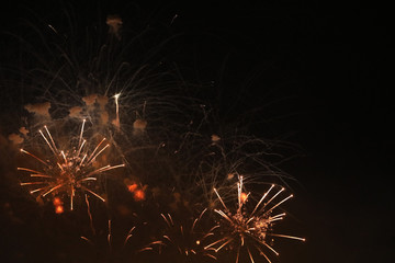 Silvester Feuerwerk Raketen an Neujahr